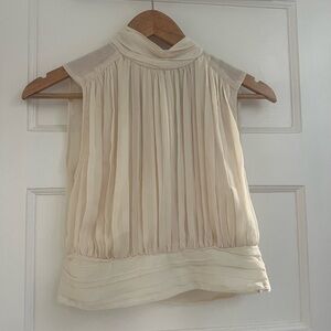 Zara mock neck crop top